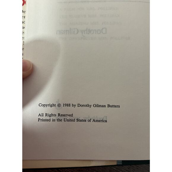 1988 Mrs. Pollifax and The Golden Triangle by Dorothy Gilman - Picture 6 of 7